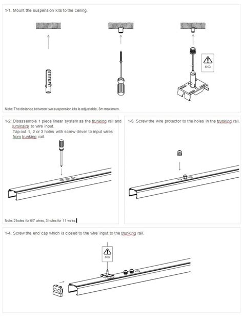 Installation Instructions for Linear Strip Fixture 